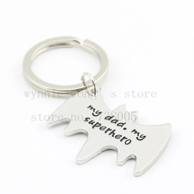 Подарок для папы ручная работа подарок новый забавный брелок с надписью My Dad Superhero