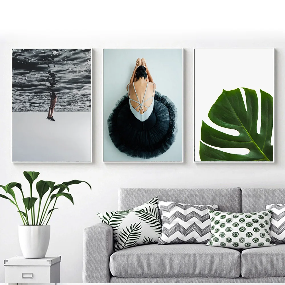 Настенная живопись на холсте розовое море пляж ананас девушка цитаты