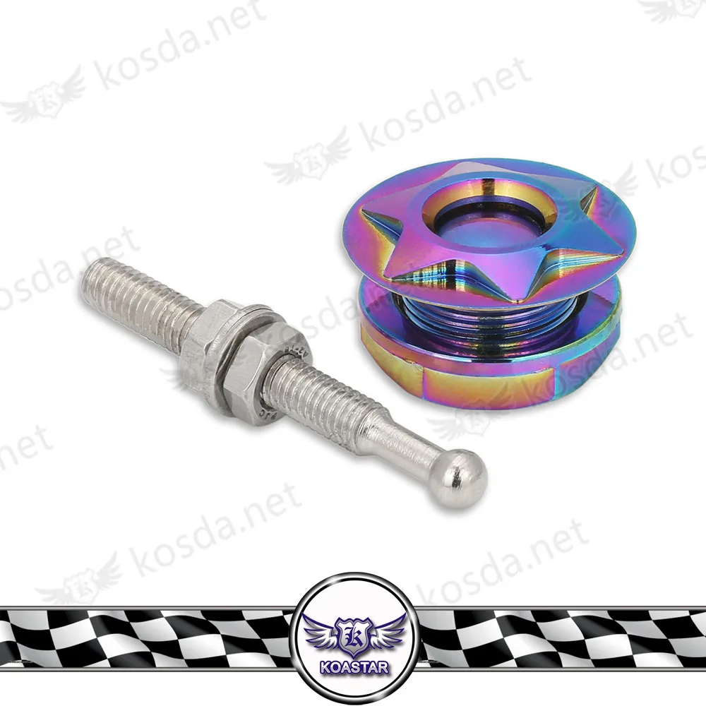 Алюминиевая кнопка для автомобиля Quick Release Hood Bumper Bonnet Pin Lock Clip Kit|quick release bumper|bumper quick