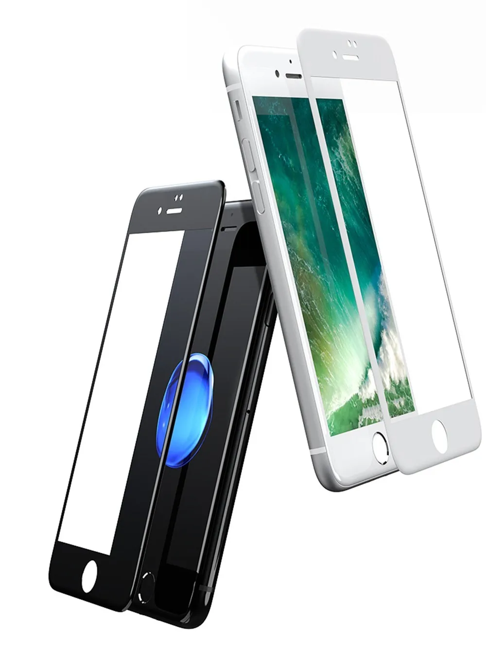 Защитная пленка для мобильного телефона для iPhone 7, 8 Plus, X, XR, XS, Max, 6 S, 6 Plus, Ультрапрозрачная, 9 H, 2.5D, защита экрана из закаленного стекла+ инструмент для очистки