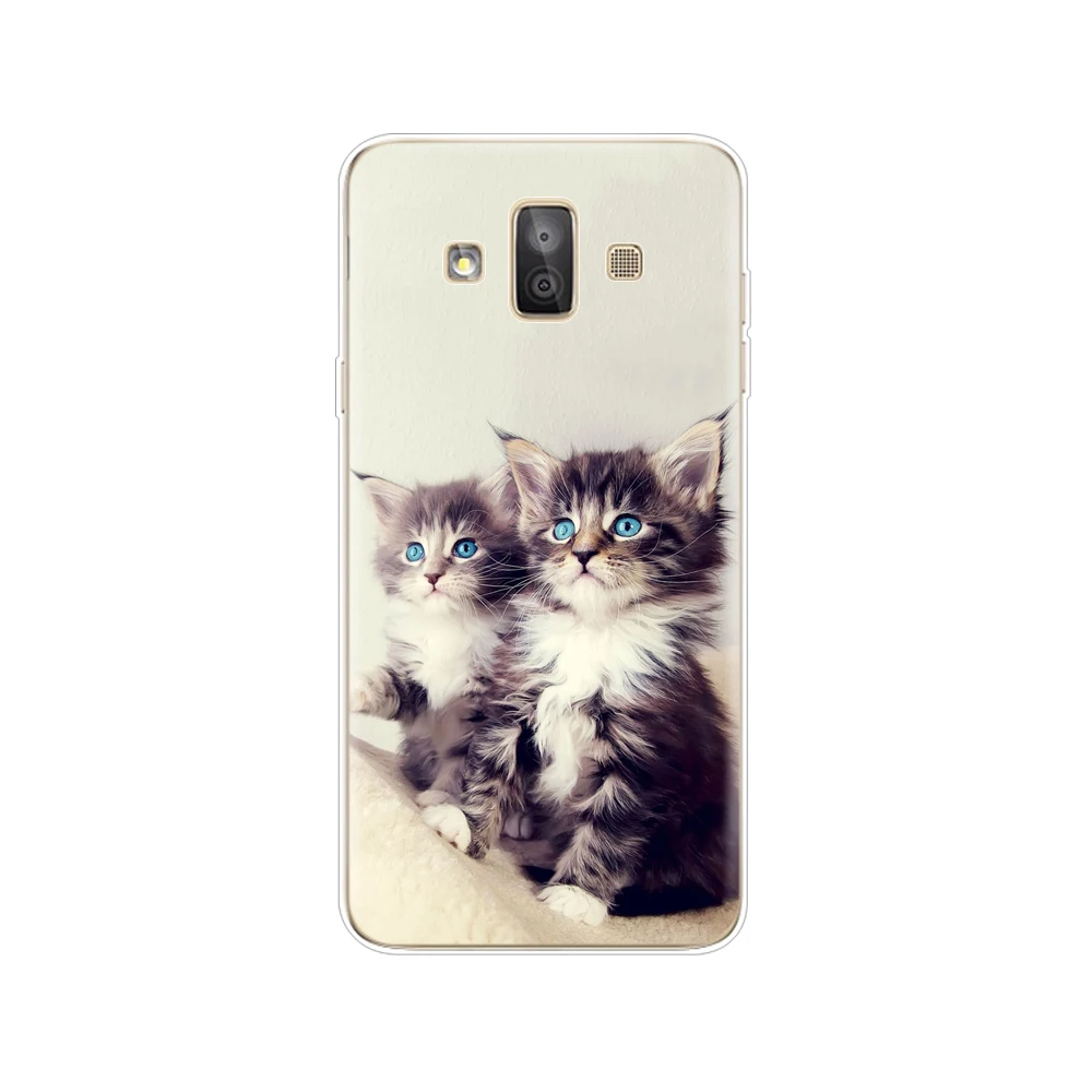 Чехол для Samsung Galaxy J7 Duo 2018 мягкий силиконовый милый чехол телефона DUO SM J720F J720
