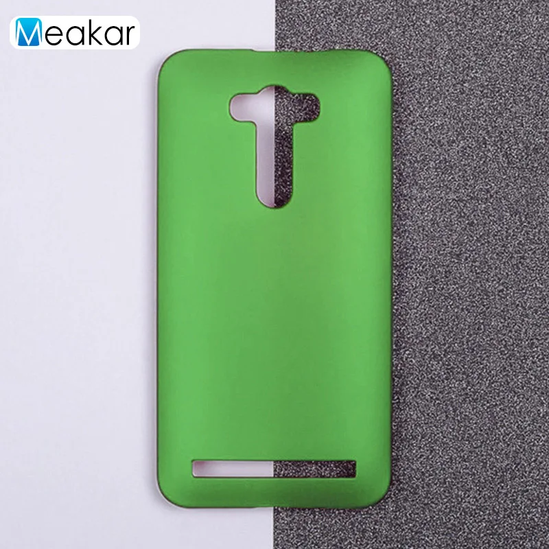green Матовая Пластик Coque 5.5For Asus Zenfone 2 Laser Ze550Kl чехол для Asus Zenfone 2 Laser Ze550Kl телефона чехол-лента на заднюю панель - Цвет: green