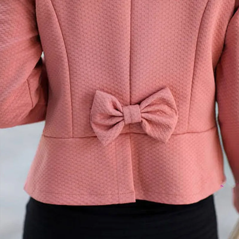 

Women Spring Autumn Fashion Blazer Feminino Plus Size Long Sleeved Bleiser Mujer Casual Lovely Women Suits Flower Outwear