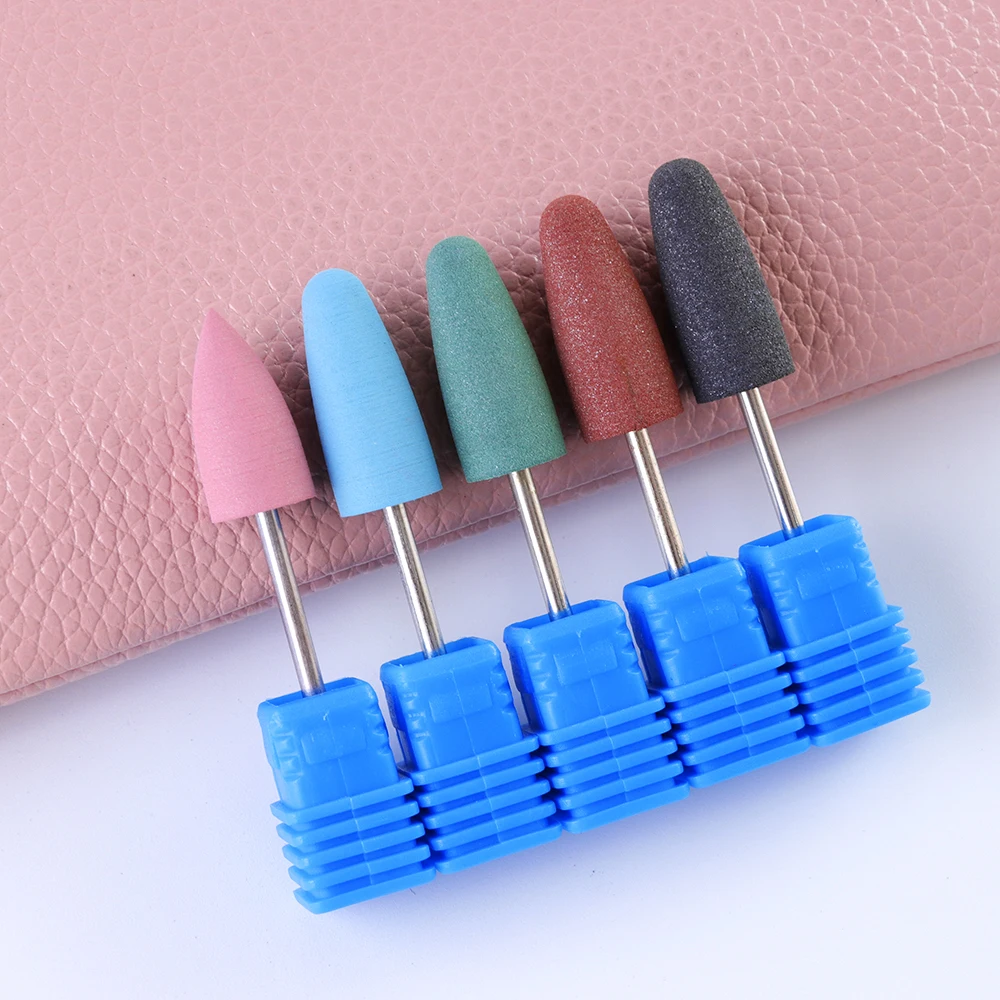 Full Beauty Electric Cutter Manicure Nail Drill Silicone Rubber Ceramic Burr Mills Carbide Pedicure Nail Art Accessories CH065-1