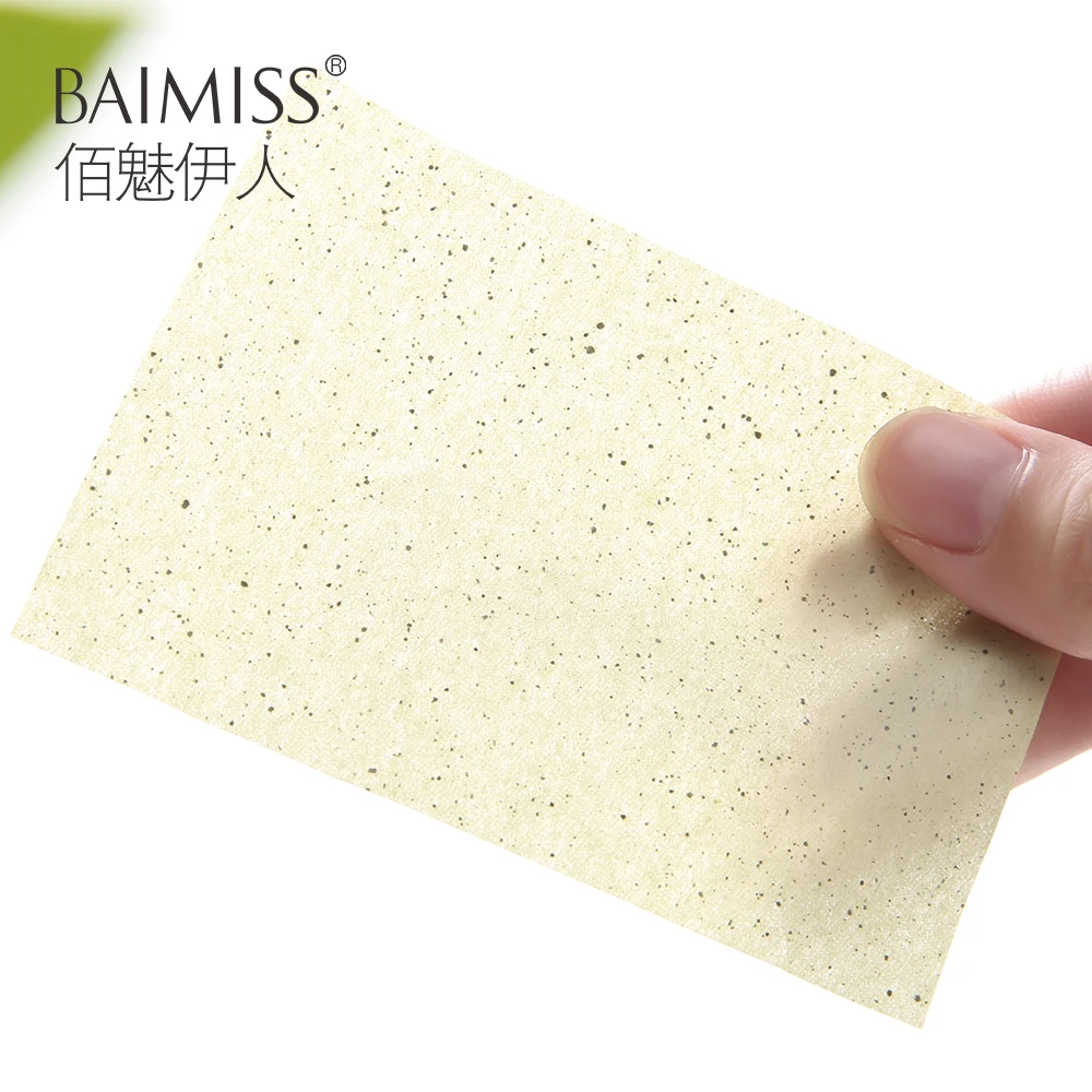 Baimiss Matcha матирующие салфетки матирующие салфетки для лица чай матча контроль масла фильтровальная бумага салфетки для удаления излишка масла глубокий очиститель средство от черных точек акне лечение 100 шт