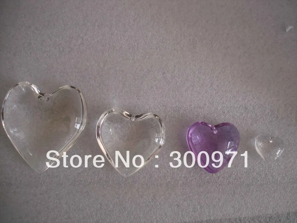 

42mm Heart shape crystal curtain pendants , crystal chandelier pendants ,