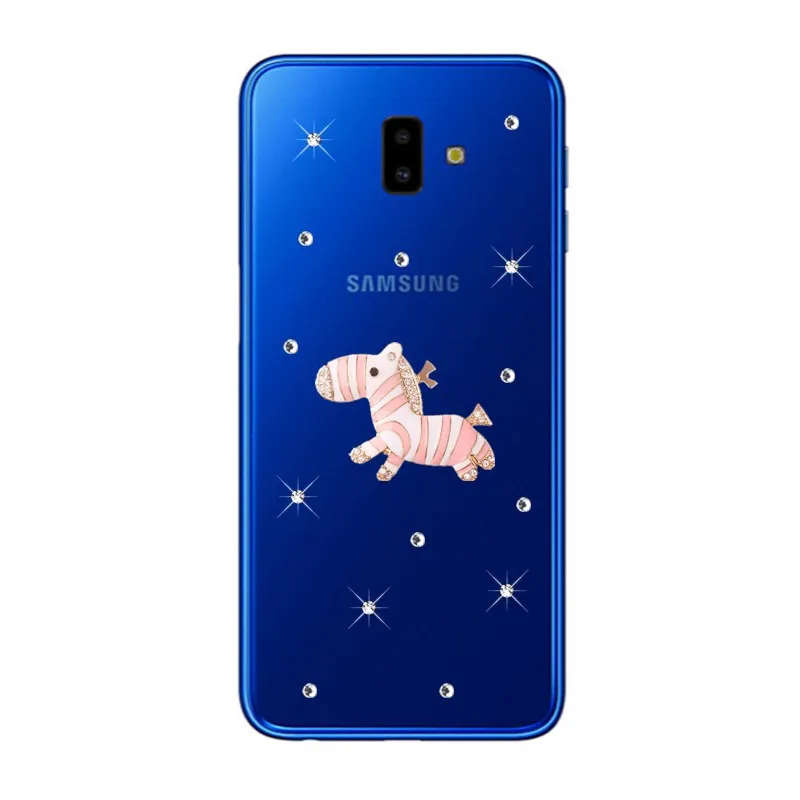 Чехол для Samsung Galaxy J6 Plus SM-J610F силиконовый прозрачный чехол с рисунком ангела J600F J8 A6