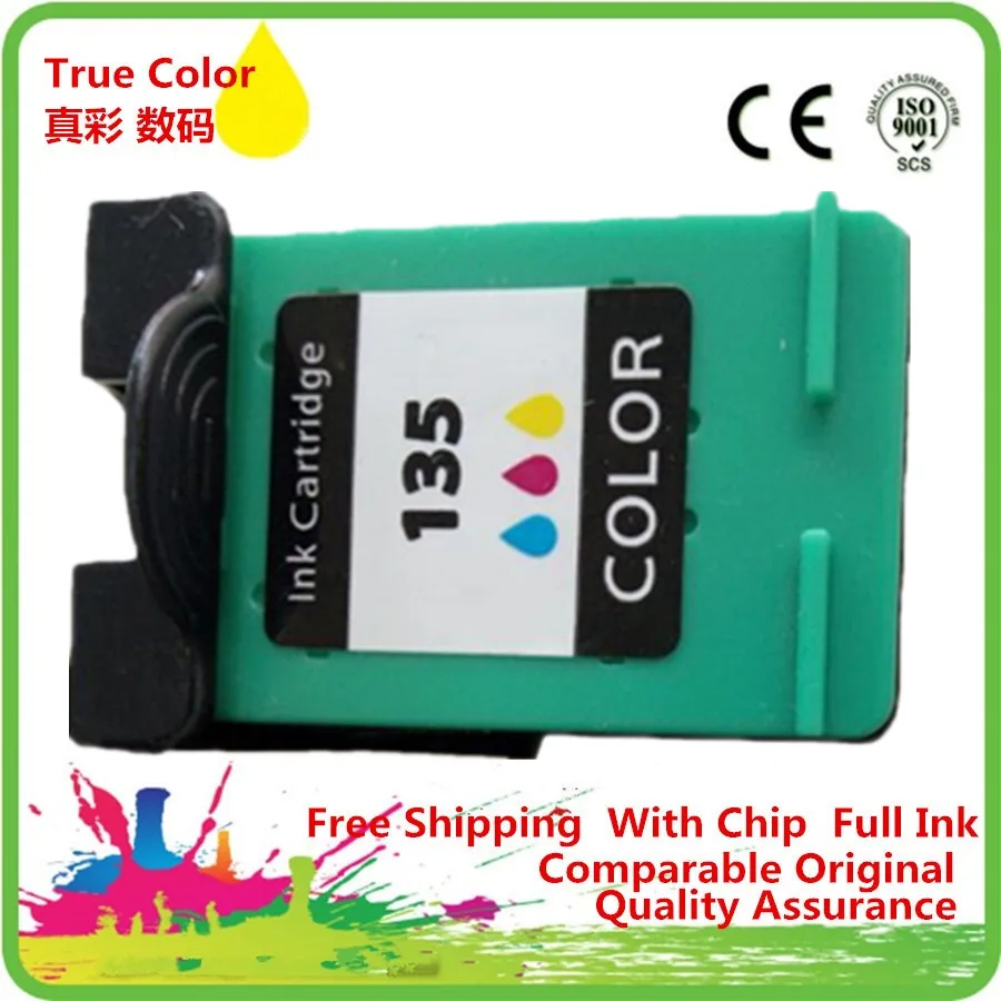 

Ink Cartridge Remanufactured For 135 XL 135XL HP135 HP135XL Photosmart Pro B8353 1600 1610 1610xi 1613 2350 2353 2355 2355v