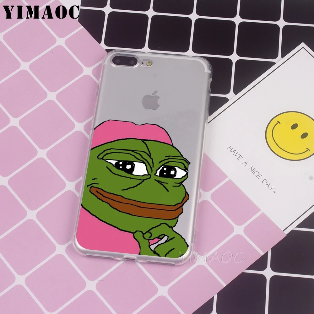 Мягкий силиконовый чехол YIMAOC Wolf Frog Pepe для Apple iPhone 8 7 6 6S Plus 5 5S SE X XS Max XR |