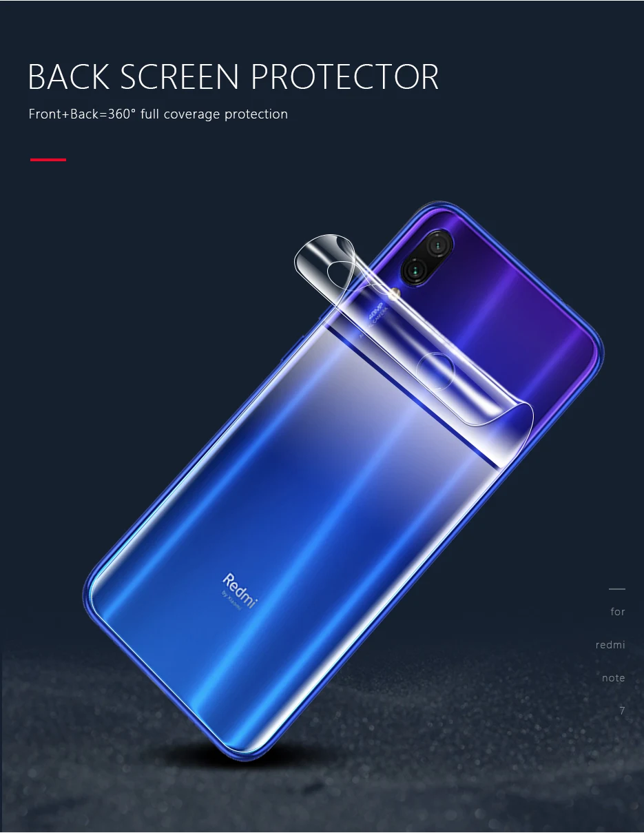 CHYI 3D изогнутая пленка для Xiaomi Redmi 7 8 6a S2 6 Pro 5 plus Защитная пленка для экрана Redmi Y2 полное покрытие пленка не закаленное стекло