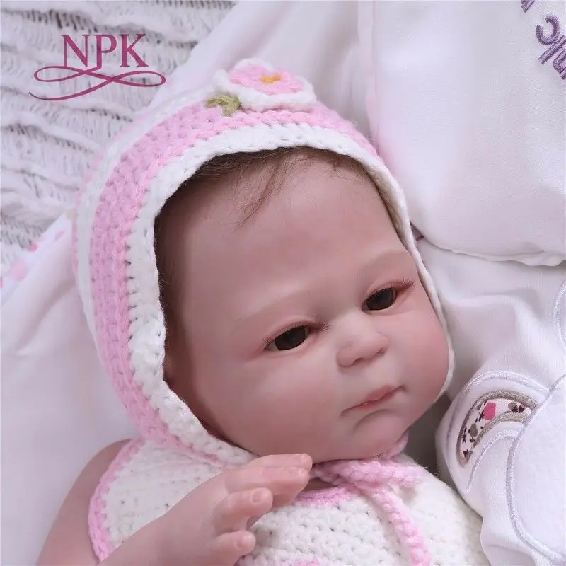 Reborn Girl Baby Dolls 20 ''полный корпус Винил силиконовый новорожденный сенсорный настоящая детская игрушка для ванны силикон