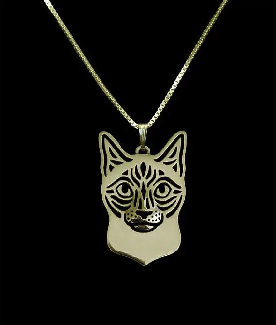 Лучший подарок полые сиамские кошки ожерелье для женщин милый очаровательный на