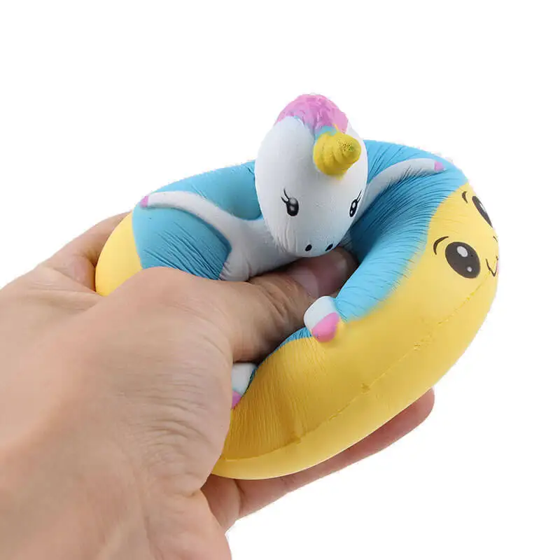 10 см kawaii Squishy Jumbo Единорог пончики очаровывает булочки торт мягкими замедлить