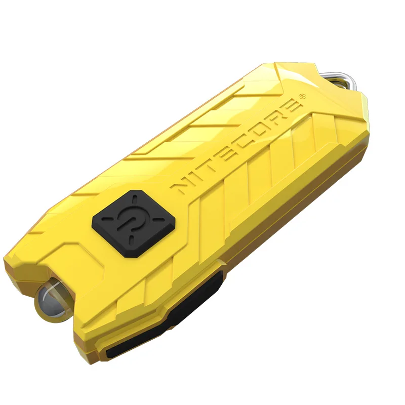 NITECORE трубчатый портативный светильник Micro-USB Перезаряжаемый EDC Карманный флэш-светильник водонепроницаемый мини-размер светильник вес 10 красочных ключей лампа - Цвет: lemon