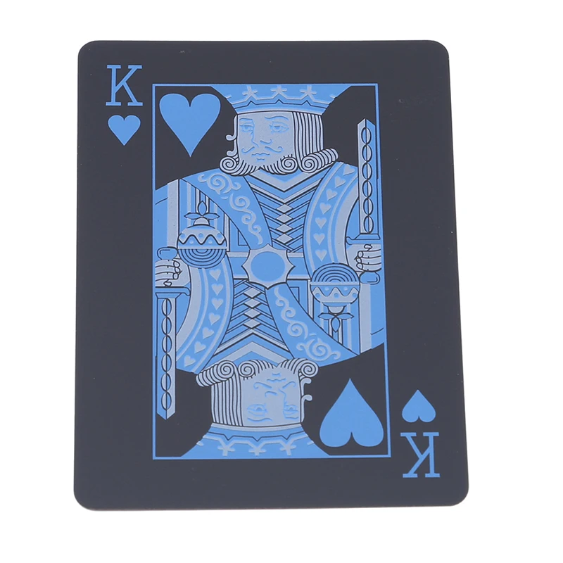 Baby Poker Waterproof Plastic PVC Playing Cards Set Black Color Card Classic Magic Tricks Tool Games | Игрушки и хобби