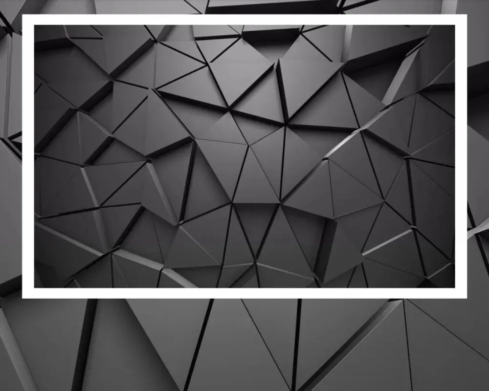Wellyu papel de pared пользовательские обои модные 3d фотообои обои стерео геометрические абстрактные серые треугольники фон обои