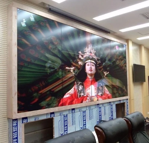 School/theater/conference/world cup 3x4 pcs 3.5mm Bezel Mosaic led tft full HD 1920*1080p display computer control video wall