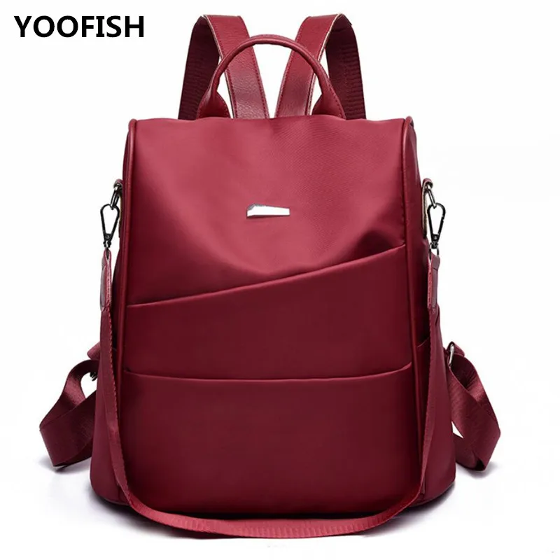 

New Women's Backpack Fashion Waterproof Anti theft Wear Resistant Nylon Cloth College Style Leisure Travel Backpack ZX-015.