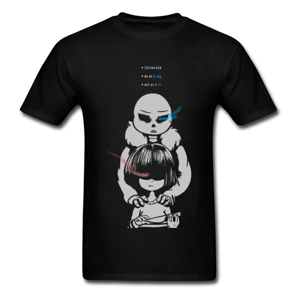 Мужская футболка бренд Undertale Sans 2019 рпг игра хлопок черный Pixel с сердцем Череп топ