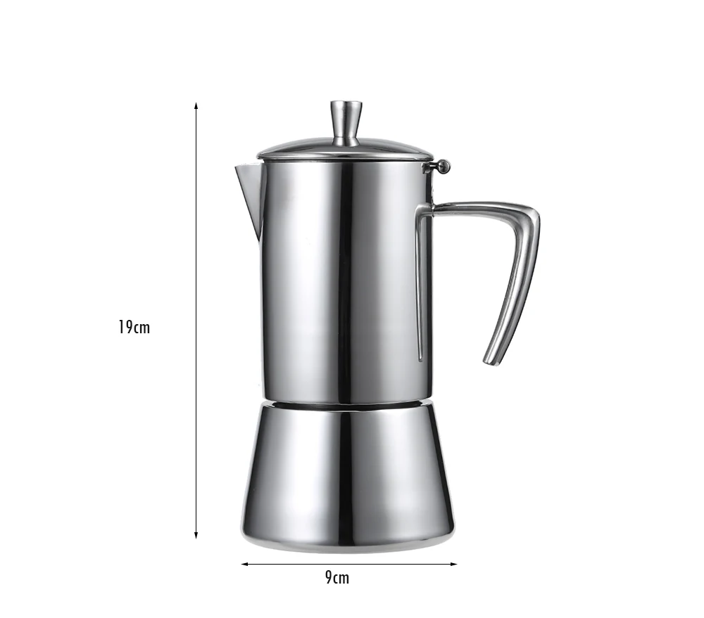 Плита из нержавеющей стали, Кофеварка Mocha, кастрюля, Кофеварка Mocha, эспрессо, Перколятор, горшок, Кофеварка, кухонные инструменты
