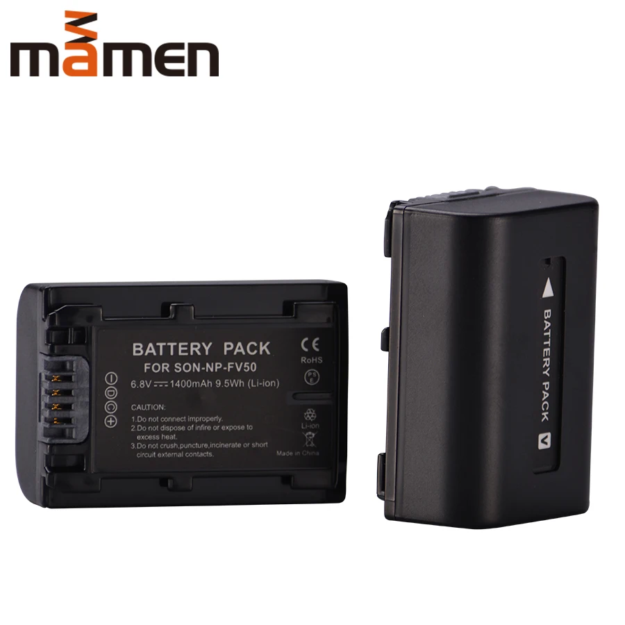 Аккумуляторная батарея Mamen NP FV50 для камеры SONY HDR CX390 290E PJ510 820E 790E 660E XR260 CX700E PJ50E 30E SR68 CX180E VG10E|Цифровые