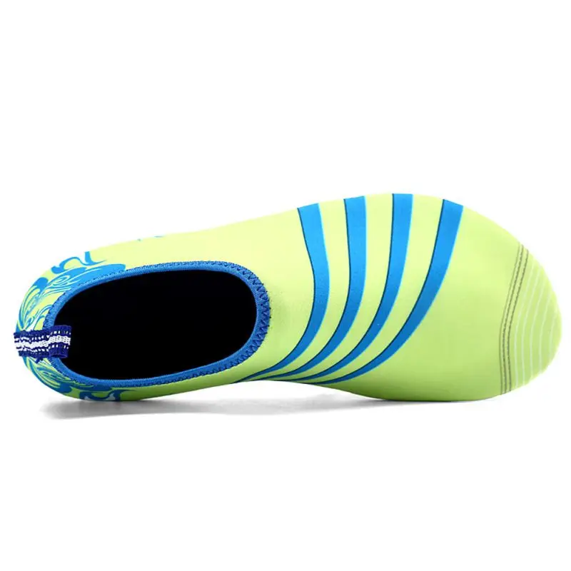 

Men Woman Unisex Barefoot Skin Sock Striped Shoes Beach Pool Gym Aqua Water Socks Beach Swim Upstream Shoes