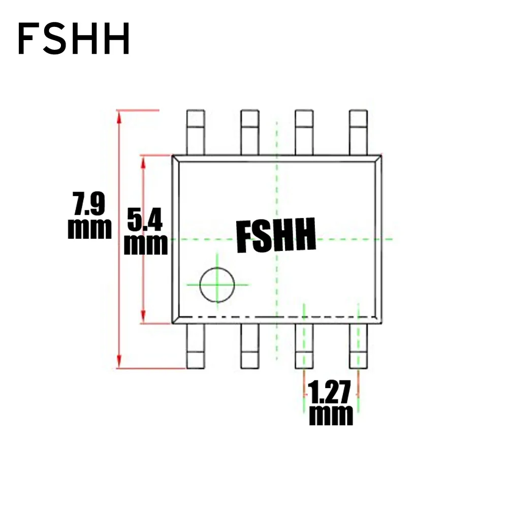 208mil SOP8 Suitable for SPI-FLASH Programmer Adapter 25xx eeprom flash Adapter (Two placement/four rows of pins)