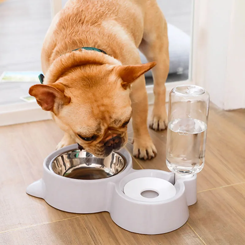 Миска для кошек бутылочка подачи воды в Поильник собак миска котенок питьевой