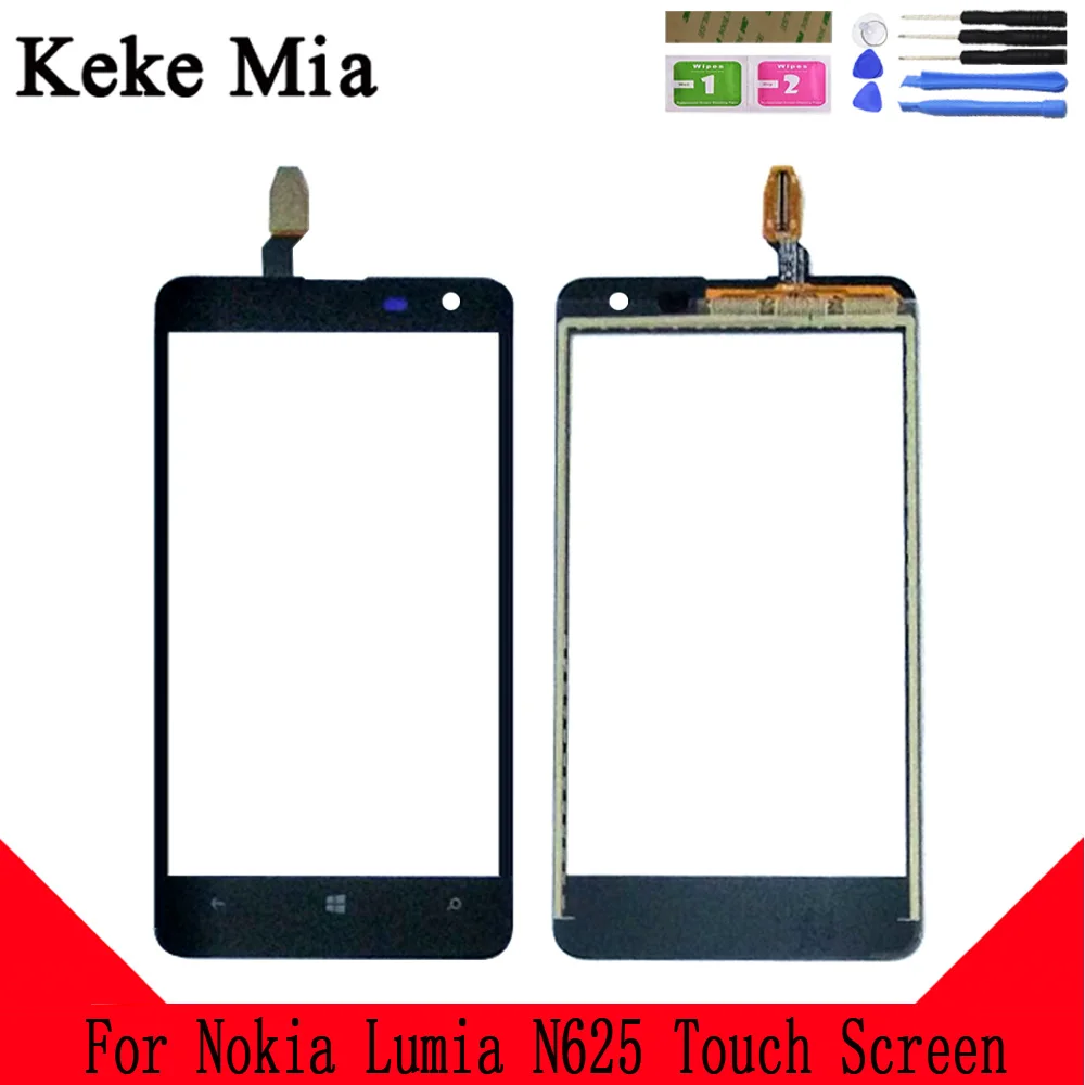 Keke Миа 4," N625 сенсорный экран для Nokia Lumia 625 N625 RM-941 RM-943 Сенсорное стекло Переднее стекло дигитайзер панель сенсор