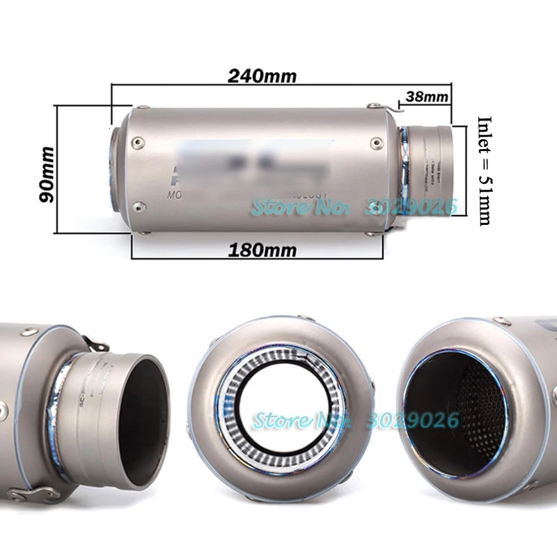 Full Titanium System Slip On For Yamaha R25 R30 Motorcycle Modified Exhaust Muffler Set Escape with Front Middle Link pipe | Автомобили и