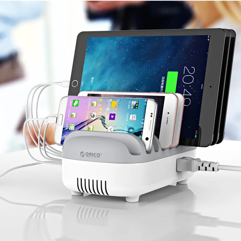 Зарядная Станция ORICO USB 10 портов 120 Вт 5V2.4A * зарядная док станция с держателем для