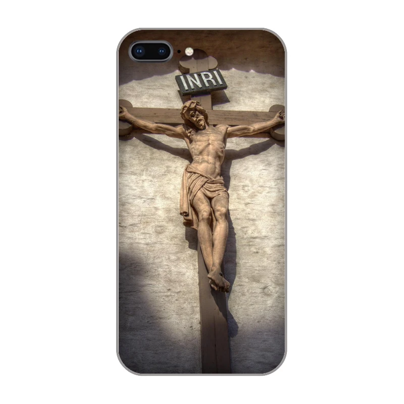 Christian Jesus The Cross Soft TPU Cover Case for iphone 4 4s 5 5s se 6 6s 8 plus 7 Plus X XS XR MAX PLUS |