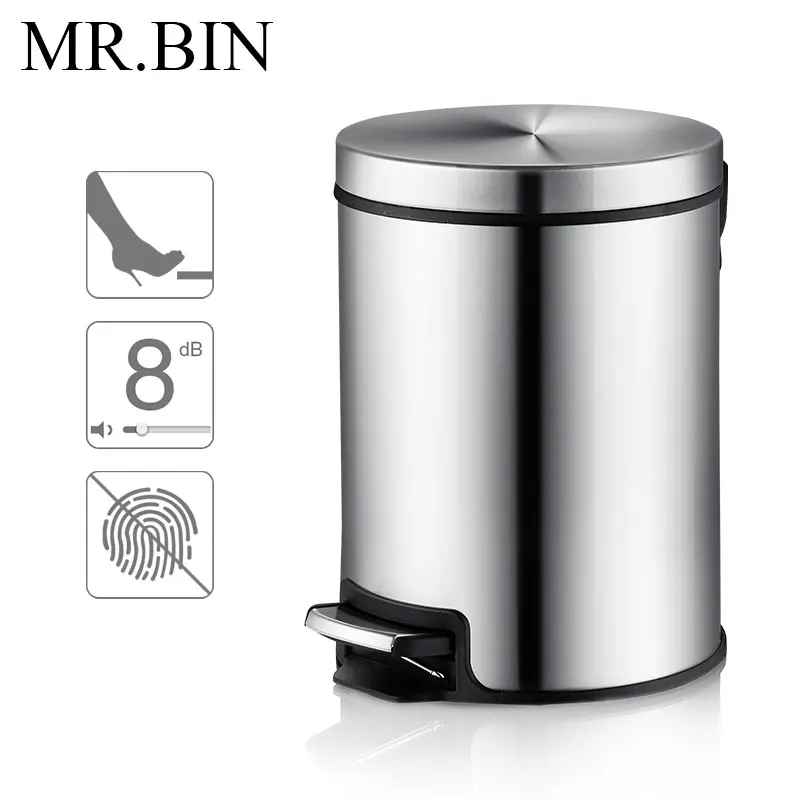 MR. BIN 5L скандинавский простой мусорный бак из нержавеющей стали 410 высокое