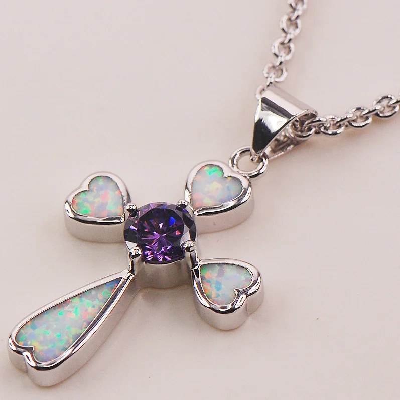 

White Fire Opal 925 Sterling Silver Fashion Jewelry Pendant P119