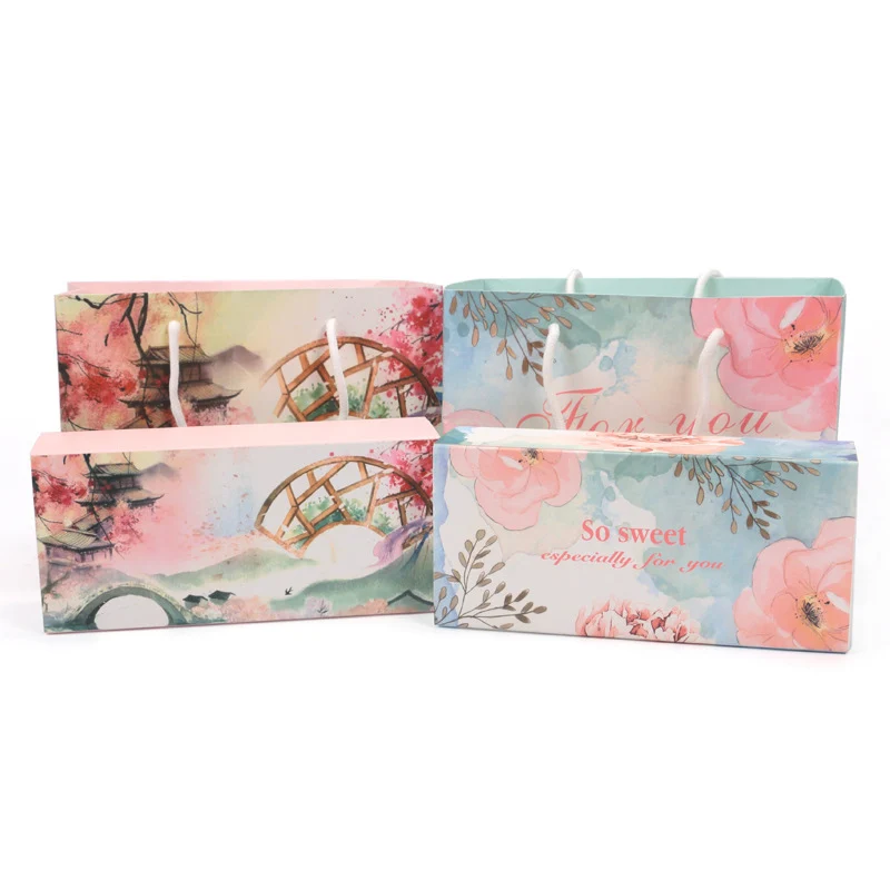 10 шт. бумажная Подарочная коробка для свадьбы Цветочный мост пакет из крафт