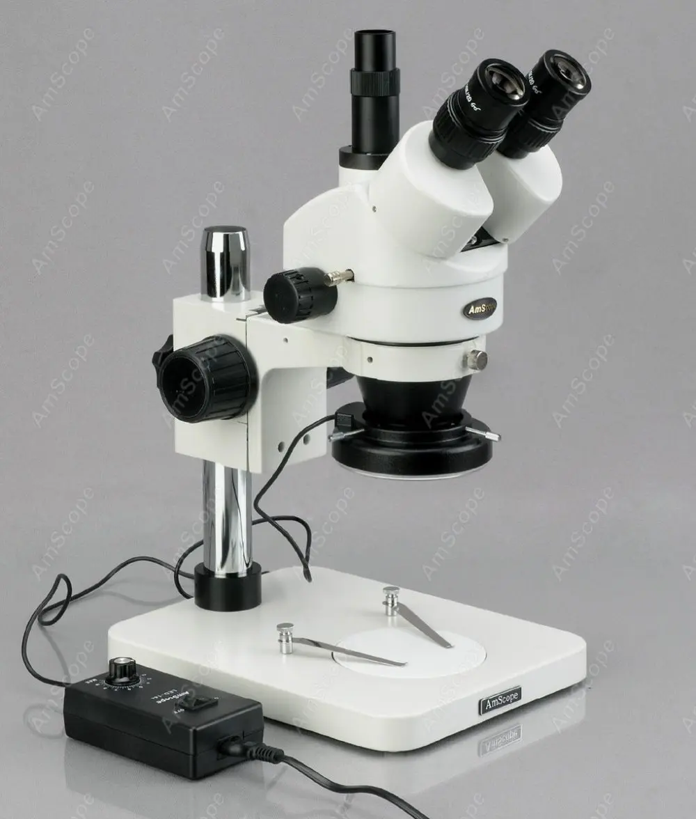 Стерео микроскоп AmScope поставляет 7X 90X осмотр Тринокулярный рассекающий зум