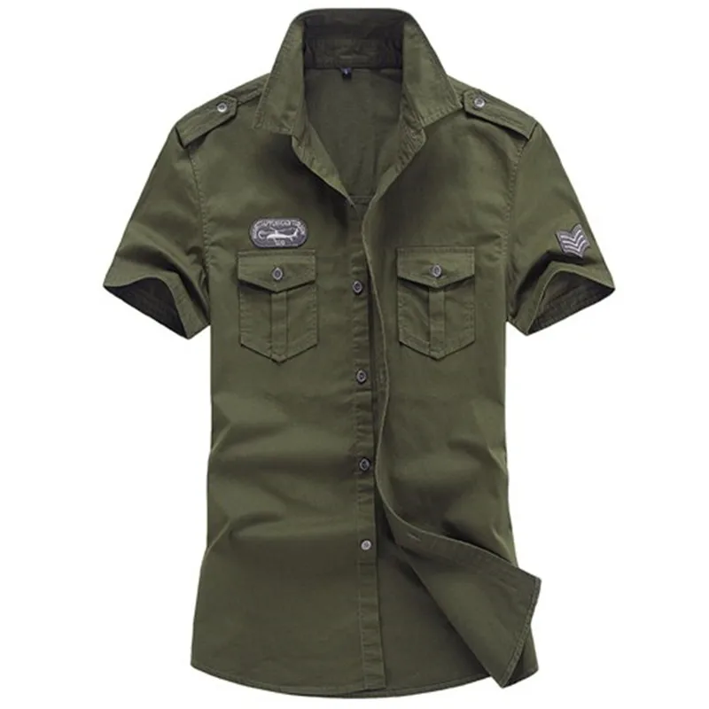 XIYOUNIAO размера плюс M~ 5XL 6XL Новая мужская летняя хлопковая рубашка поло с коротким рукавом армейская ВВС one Мужская дышащая рубашка camisa masculina