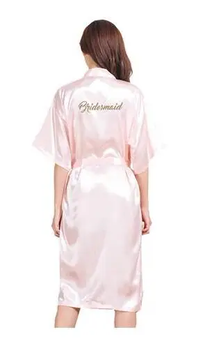 Женский банный халат TJ02 с надписью для невесты мамы подружки | Женская одежда - Фото №1