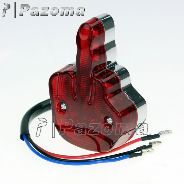 Модные светодиодные задние фонари на палец для мотоцикла стоп-сигнал задний