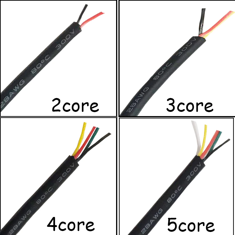 28 AWG 6 7 8 9 10 ядер кабель для USB мыши клавиатуры передачи данных метров DIY ПВХ мягкая