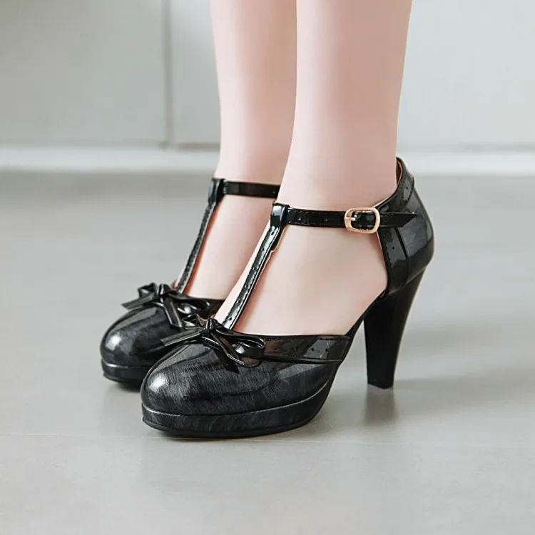 Женские туфли лодочки на платформе и каблуке женские толстом большие размеры 11 12