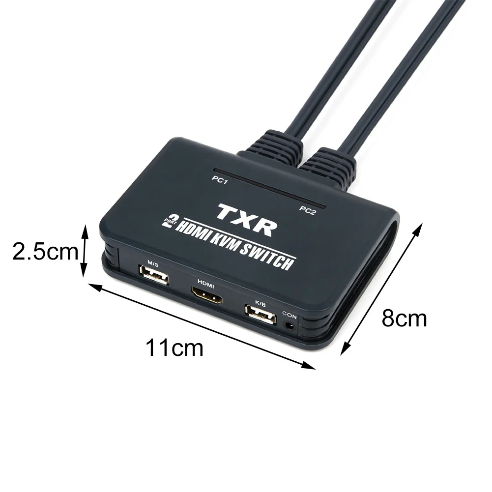 2 порта HDMI клавиатура мышь ноутбук ТВ проектор KVM переключатель аксессуары с