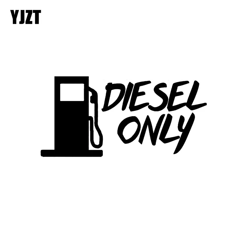

YJZT, 15 см * 7,3 см, модная Высококачественная графическая наклейка только для дизельного топлива, черная/Серебристая Виниловая наклейка для ав...