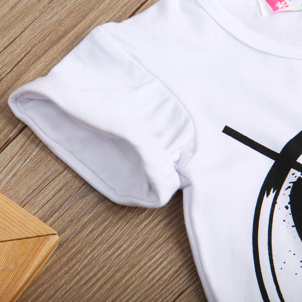 2019 комплект детской одежды для девочек летняя футболка с короткими рукавами и