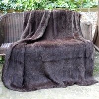 cx d 10e 150x130cm custom made hand knitted rabbit fur blanket throw blanket drop shipping