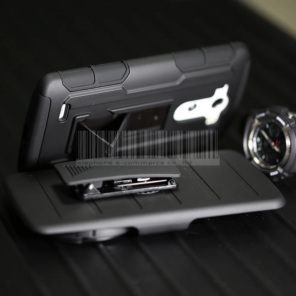 Black Protective Armor Impact Hybrid Shockproof Stand Hard Case For LG G3 D850 D851 D855 LS990 Cover With Belt Clip |