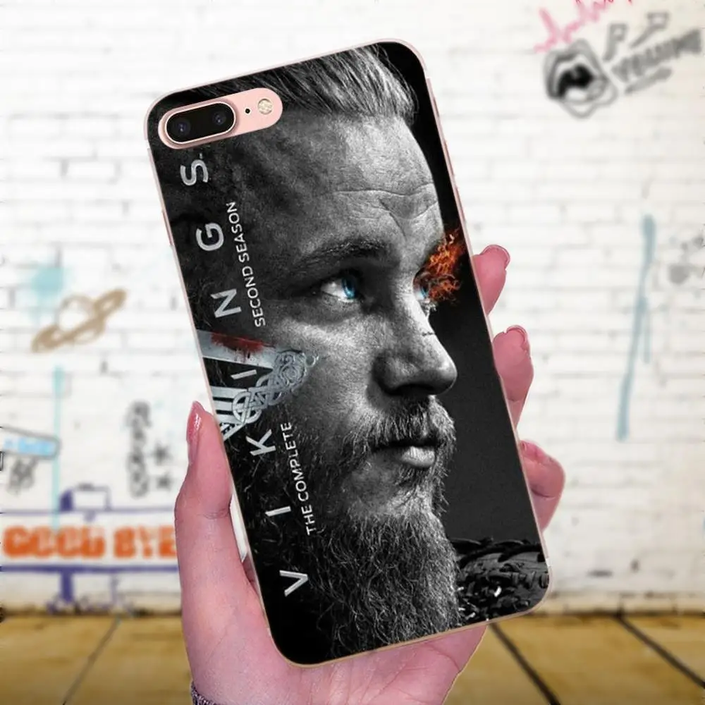 Для Galaxy A3 A5 A7 On5 On7 2015 2016 2017 Grand Alpha G850 Core2 Prime S2 I9082 мягкие сумки Чехлы Ragnar Lothbrok Vikings Bling