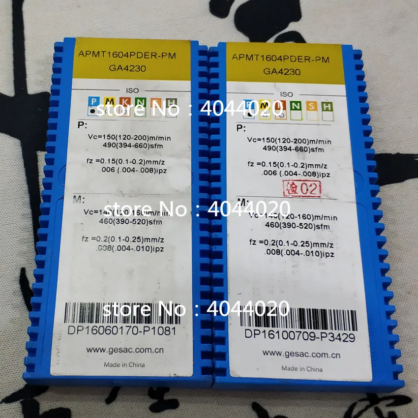 APMT1604PDER PM GA4230 новые оригинальные карбидные вставки токарные инструменты 10
