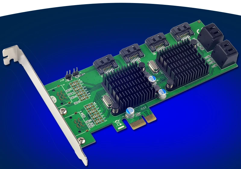 8 портов SATA 3 0 6 ГБ PCI Express карта NCQ и порт мультипликатор ФИС чипсет для Marvel|port sata|8