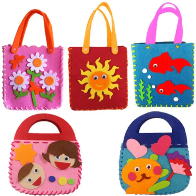 Мультяшная интеллектуальная развивающая детская игрушка Нетканая Ткань DIY